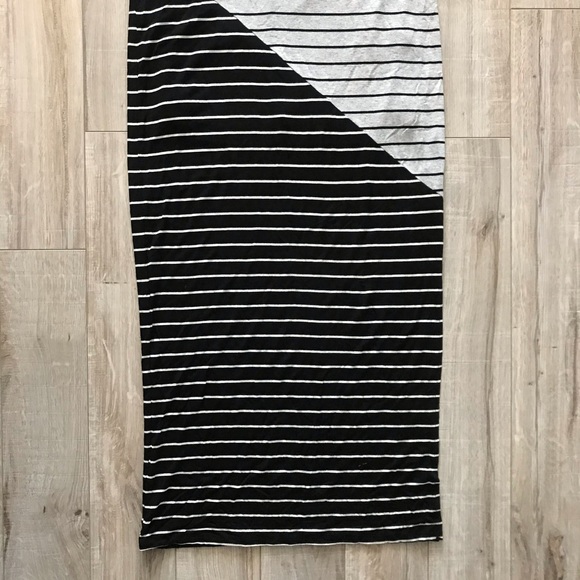 Holt Renfrew Striped Two-Tone Maxi Dress - Picture 3 of 5